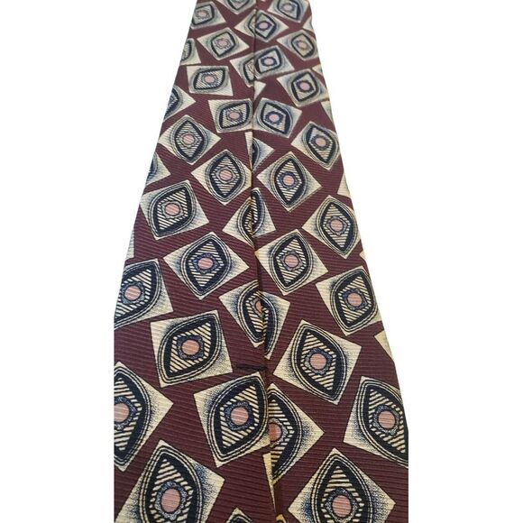 Robert Talbott Best Tie Mens Geometric Silk Necktie Classic Made in USA - Picture 2 of 12
